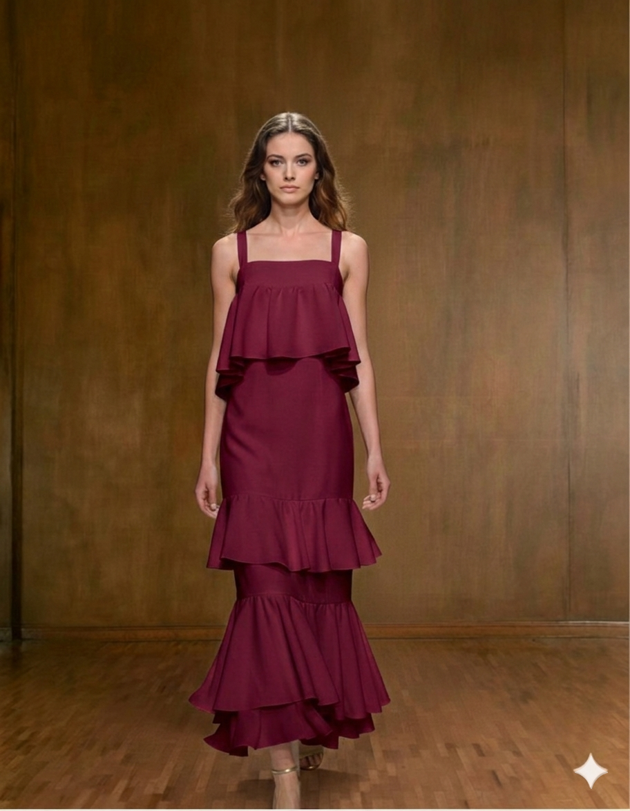Vestido con faralados