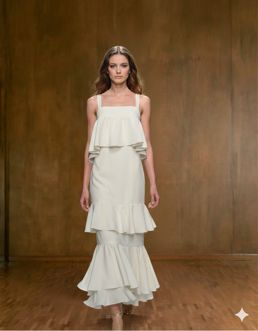 Vestido con faralados