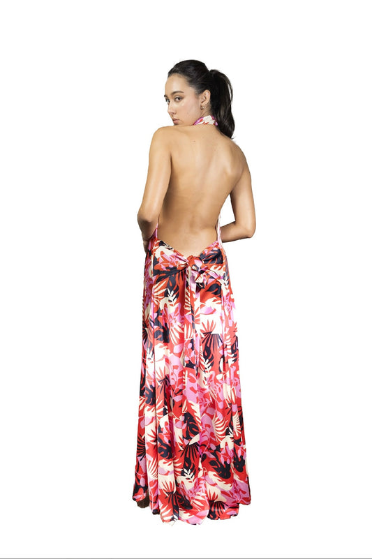 Vestido largo Cuello Bobo