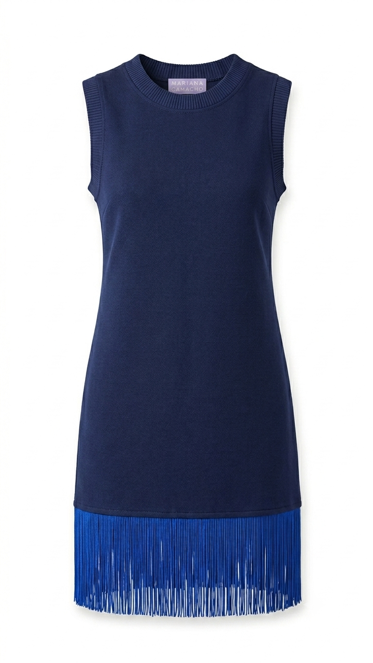 Vestido flecos