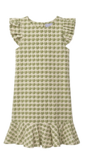 Vestido manguitas rufle